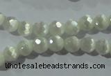 CCT341 15 inches 5mm faceted round cats eye beads wholesale