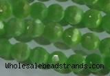 CCT360 15 inches 6mm faceted round cats eye beads wholesale