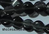 CCT469 15 inches 6mm flat round cats eye beads wholesale