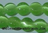 CCT496 15 inches 8mm flat round cats eye beads wholesale