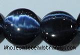 CCT582 15 inches 14mm flat round cats eye beads wholesale