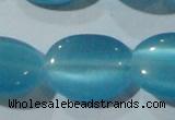 CCT752 15 inches 11*15mm oval cats eye beads wholesale