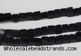 CCU07 15.5 inches 4*4mm cube blue goldstone beads wholesale