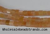 CCU08 15.5 inches 4*4mm cube pink aventurine beads wholesale