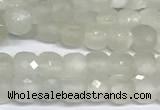 CCU1001 15 inches 4mm faceted cube moonstone beads