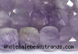 CCU1051 15 inches 8mm faceted cube lavender amethyst beads