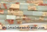 CCU1117 15 inches 2*4mm cuboid imitation sea sediment jasper beads