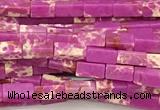 CCU1122 15 inches 2*4mm cuboid imitation sea sediment jasper beads