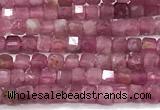 CCU1328 15 inches 2.5mm faceted cube tourmaline beads