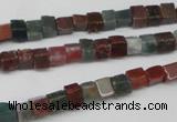 CCU26 15.5 inches 5*5mm cube Indian agate beads wholesale