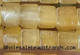 CCU480 15.5 inches 6*6mm cube yellow aventurine beads wholesale