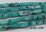 CCU510 15.5 inches 4*13mm cuboid sesame jasper beads wholesale