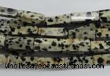 CCU511 15.5 inches 4*13mm cuboid dalmatian jasper beads wholesale