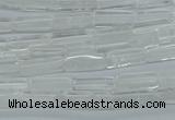 CCU516 15.5 inches 4*13mm cuboid white crystal beads wholesale