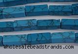 CCU725 15.5 inches 4*13mm cuboid imitation turquoise beads wholesale