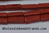 CCU727 15.5 inches 4*13mm cuboid goldstone beads wholesale