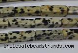 CCU739 15.5 inches 4*13mm cuboid dalmatian jasper beads wholesale