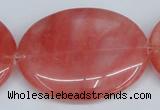 CCY161 15.5 inches 35*45mm oval cherry quartz beads wholesale