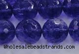 CCY608 15.5 inches 20mm faceted round blue cherry quartz beads