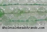 CCY612 15.5 inches 8mm faceted round green cherry quartz beads