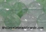 CCY618 15.5 inches 20mm faceted round green cherry quartz beads