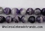 CDA153 15.5 inches 10mm faceted round dogtooth amethyst beads