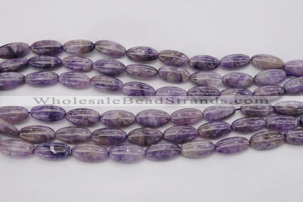 CDA301 15.5 inches 9*18mm oval dyed dogtooth amethyst beads