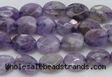 CDA322 15.5 inches 7*9mm faceted oval dyed dogtooth amethyst beads