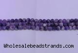 CDA350 15.5 inches 4mm round matte dogtooth amethyst beads