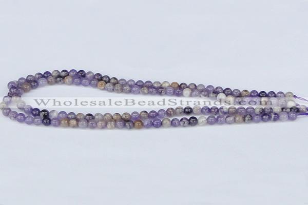 CDA51 15.5 inches 6mm round dogtooth amethyst beads wholesale