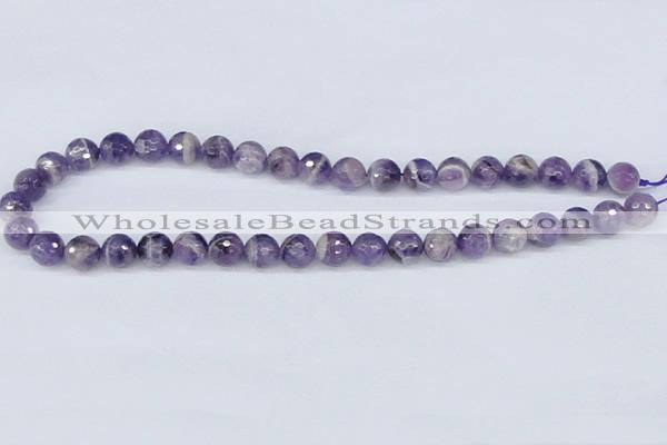 CDA60 15.5 inches 10mm faceted round dogtooth amethyst beads