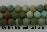 CDB101 15.5 inches 6mm round matte New dragon blood jasper beads