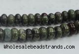 CDB201 15.5 inches 5*8mm rondelle natural dragon blood jasper beads