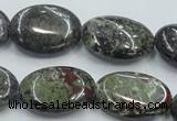 CDB213 15.5 inches 18*25mm oval natural dragon blood jasper beads