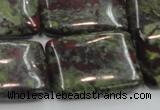 CDB223 15.5 inches 22*30mm rectangle natural dragon blood jasper beads