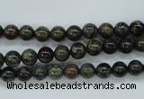 CDB228 15.5 inches 6mm round natural dragon blood jasper beads