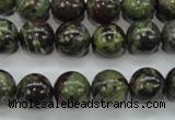 CDB231 15.5 inches 12mm round natural dragon blood jasper beads