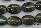 CDB238 15.5 inches 13*18mm oval natural dragon blood jasper beads