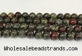 CDB344 15.5 inches 12mm round dragon blood jasper beads wholesale