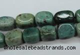 CDB37 15.5 inches 8*12mm nuggets new dragon blood jasper beads