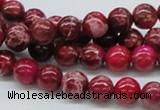 CDE03 15.5 inches 8mm round dyed sea sediment jasper beads