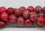 CDE04 15.5 inches 10mm round dyed sea sediment jasper beads