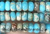 CDE1255 15.5 inches 2.5*4mm rondelle sea sediment jasper beads