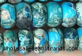 CDE1273 15.5 inches 5*8mm rondelle sea sediment jasper beads