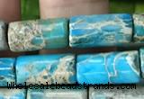 CDE1330 15.5 inches 6*12mm tube sea sediment jasper beads