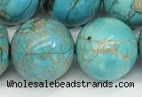 CDE1373 15.5 inches 18mm round sea sediment jasper beads wholesale