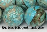 CDE1374 15.5 inches 20mm round sea sediment jasper beads wholesale