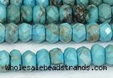 CDE1395 15.5 inches 2.5*4mm faceted rondelle sea sediment jasper beads