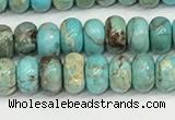 CDE1400 15.5 inches 3*4mm rondelle sea sediment jasper beads