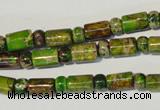 CDE142 3*6mm rondelle & 6*9mm tube dyed sea sediment jasper beads